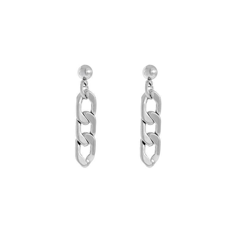 925 Silver Geometric Circle Stud Earrings for Women - Minimalist, High-End Design