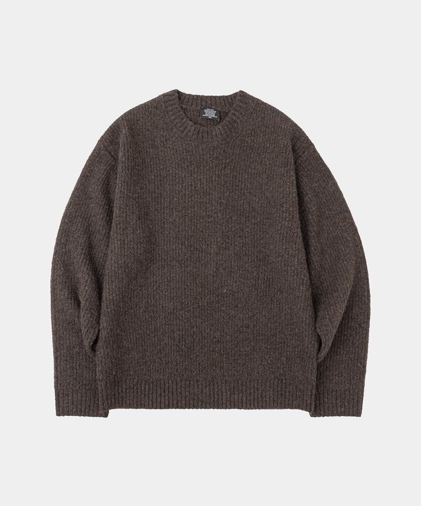 LETTERCOMO Heavy Rush Wool Round Knit 6 Colors