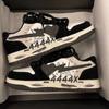Men's Shoes Niche Fashion Retro Graffiti Made Old Board Shoes Women's Flat Bottome Casual Couple Sport Shoe Unisex Lace Up Shoes
