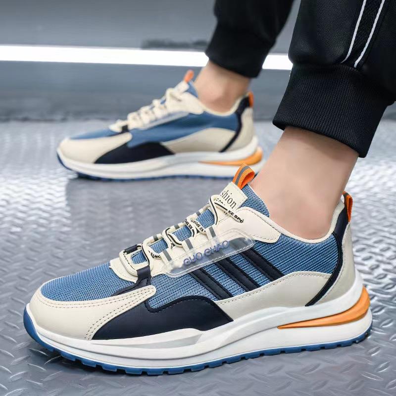 

Low-top men s shoes new mesh breathable sports shoes soft sole lightweight outdoor casual running shoes 44