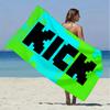 Kick Beach Towel Microfiber Beach Towel Super Soft & Absorbent for Bath, Beach, Travel  Bath Time Accessory, Fan gifts