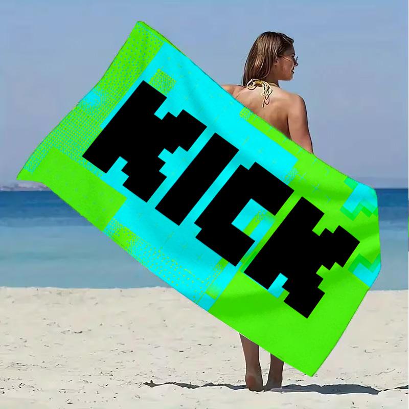 Kick Beach Towel Microfiber Beach Towel Super Soft & Absorbent for Bath, Beach, Travel  Bath Time Accessory, Fan gifts