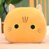 30X30Cm Down Cotton Plush Cat Pillow Stuffed Ultra Soft Cartoon Animal Round Hands Burner Back Support Plushie Gift