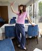 Leuba All-Day Cotton V-Neck T-Shirt - Cotton-Candy Pink