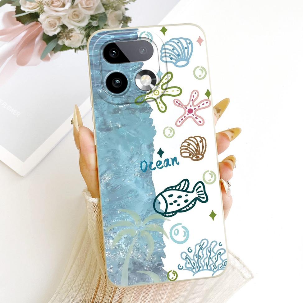 For Realme 16 Pro Plus Case Cover Cute Kawaii Luxury Fashion Flowers Painted Silicone Casing For Realme RMX5131