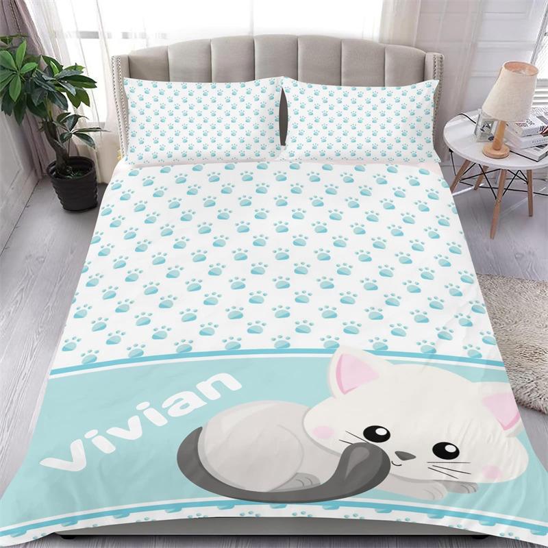 Lovely Koala Flowers Soft Duvet Cover Carton Animal Beding Set Elephant Cat Der Leaves Comfortable Quilt Cover King For Children Kids Child Gift Decor