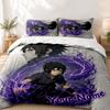 Naruto Custom Name 3pc Set Perfect for Bedroom Use Comfortable Bedding Set Includes a Duvet Cover and Two Pillowcases Ideal Birthday or Christmas Gift