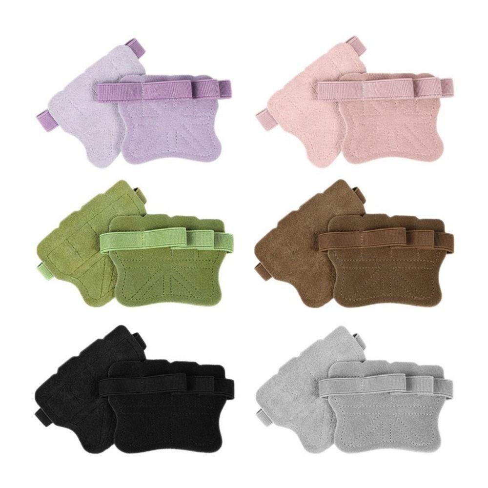 1 Pair Anti-slip Fitness Four Fingers Gloves Breathable Shock Absorption Weightlifting Gloves Wear-resistant Training Palm Guard