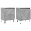 VidaXL Bedside Tables 2 Pcs Concrete Grey 40x30x50 Cm Engineered Wood 826837