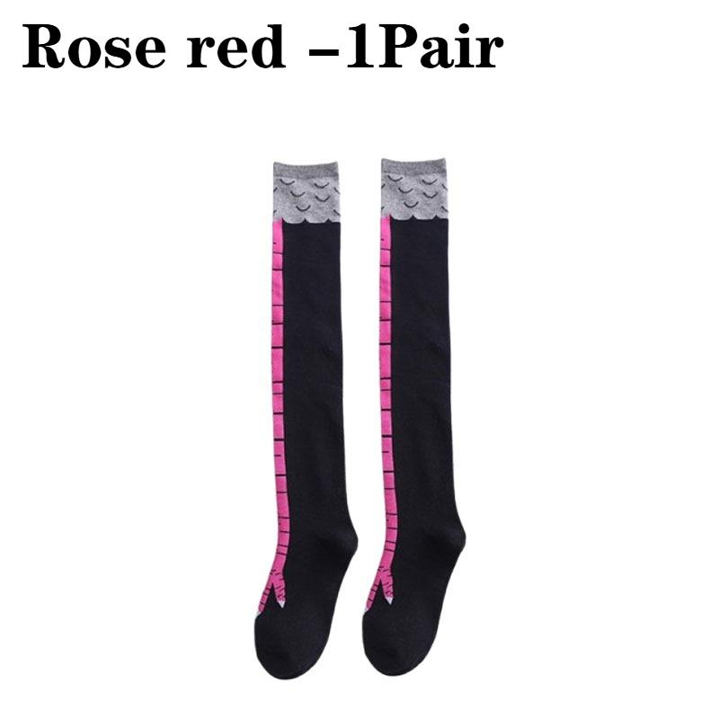 

1-10 пар Гольфы до колена с рисунком куриной лапы Модные дышащие колготки для женщин Рождественский костюм Повседневная школьная одежда One Size