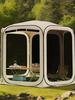 Outdoor Mosquito Repellent Six-Sided Mesh Tent: Quick-Open, Sun-Shading, Portable for Summer Camping