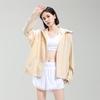 Women's Anti-UV Ice Silk Hooded Windbreaker - Breathable, Elastic, and Sun-Protective Summer Jacket for Climbing