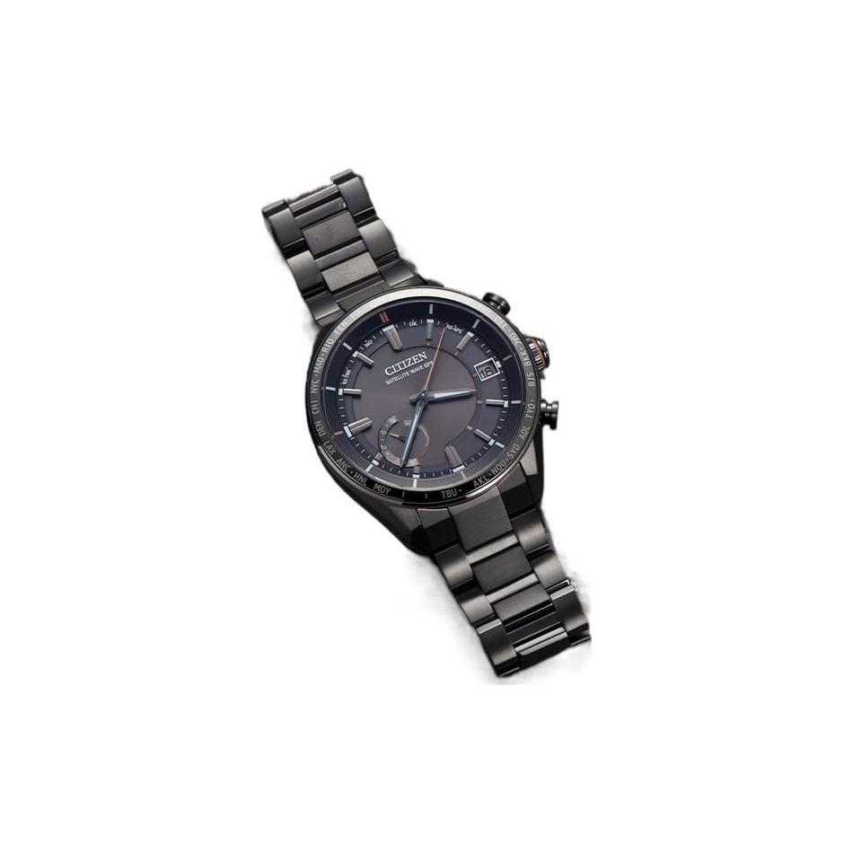 Citizen Quartz Movement Titanium Strap Watch Men's Watches Black Dial CC3085-51E