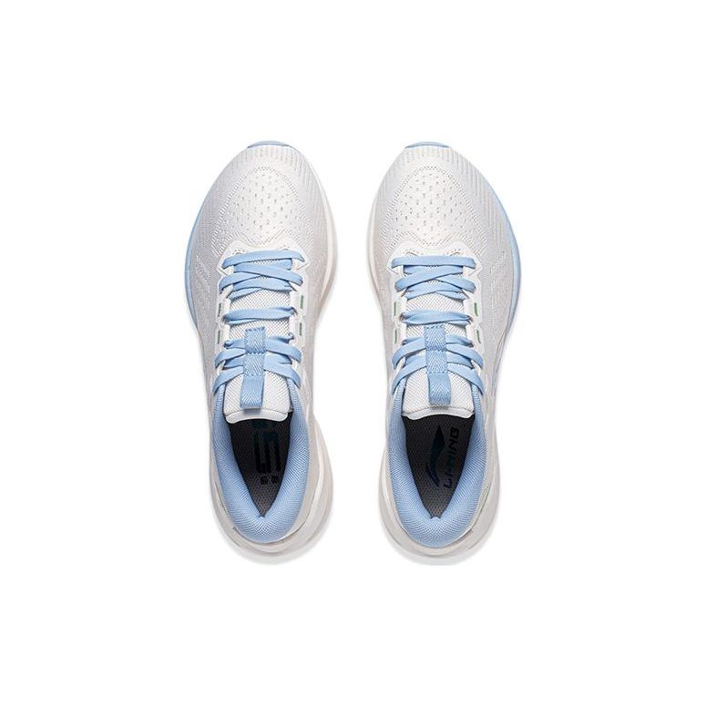 Li Ning Wu Shi Lite V2 Lightweight Shock Absorption Non-Slip Wear-Resistant Rebound Low-Top Running Shoes Women Sneaker Cloud-White ARST054-5