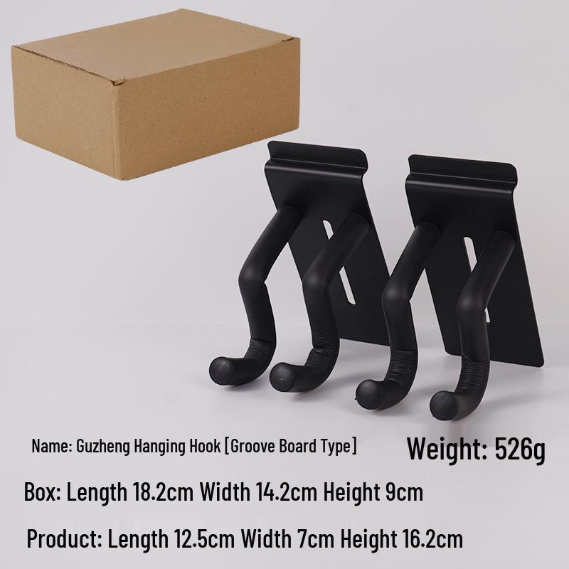 Solid Wood Guqin Wall-Mount Rack: Hole-Free Holder for Hanging Guqin