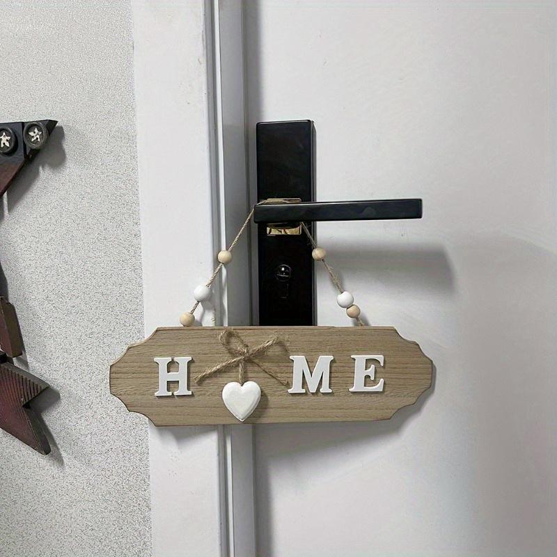 1Pc Wooden Door Sign Welcome Hang Up Welcome Guests In Front of The Door Home Decoration Sign Bow Creative Hang Up