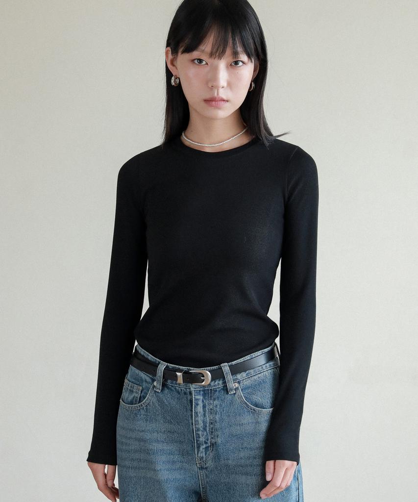 LOSSYROW Lossy Layered Long-Sleeved T-Shirt_Black