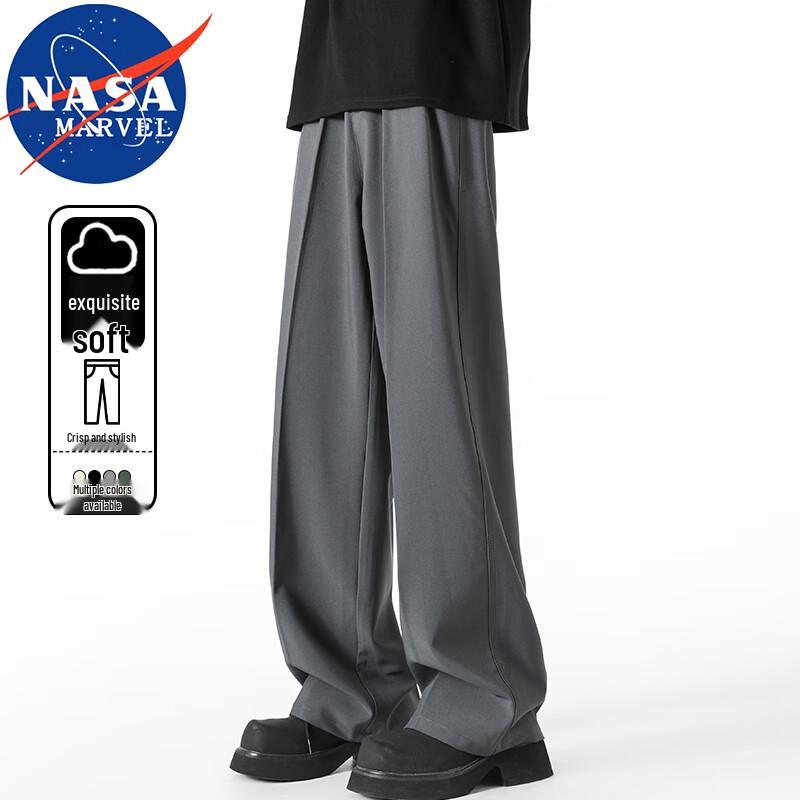 NASA MARVEL Men's Relaxed Fit Straight-Leg Trousers