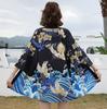 New Digital Printed Japanese Harajuku Kimono Robe Poncho Pajama Cardigan
