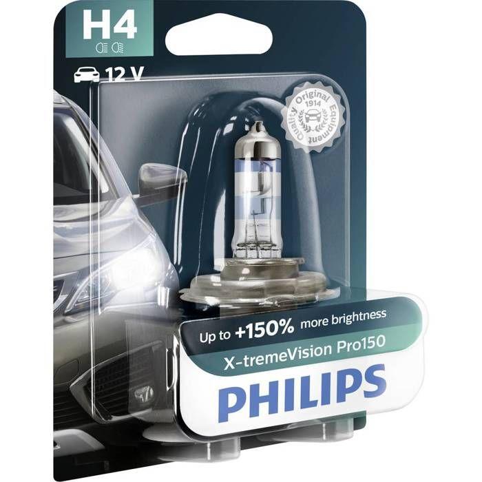 Philips automotive 12342xvpb1 ampoule halogène x-tremevision h4 60/55 w 12 v