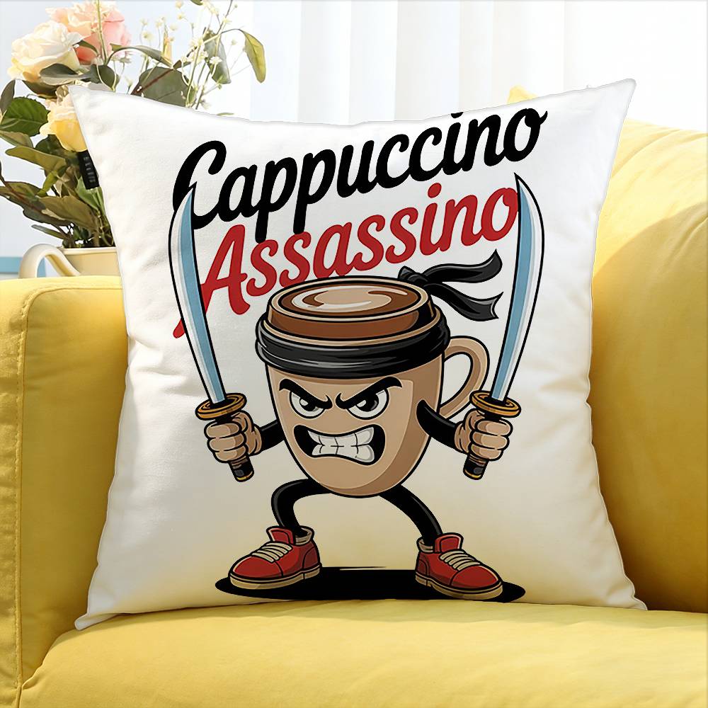 Tung Tung Tung Sahur World Various Sizes Square Pillow Case For Car Home Bedchamber Decor