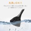 ELECOM Cleaner Brush, Static Elimination Brush, Antistatic Fiber, Rotating Type, Hair Type, 2WAY, Comes with Gap Brush, Washable, Dust Removal, Black