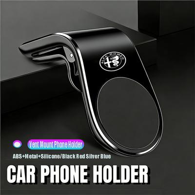 1pcs Magnetic Car Phone Holder Metal Stand Valve Cap Accessories For Alfa Romeo Giulietta GT 159 147 156 Mito Brera Giulia F1 St