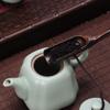 Delicate N1N Ebony Wood Bamboo Natural Handmade Tea Scoop Kitchen Supplies Teaware Teaspoon