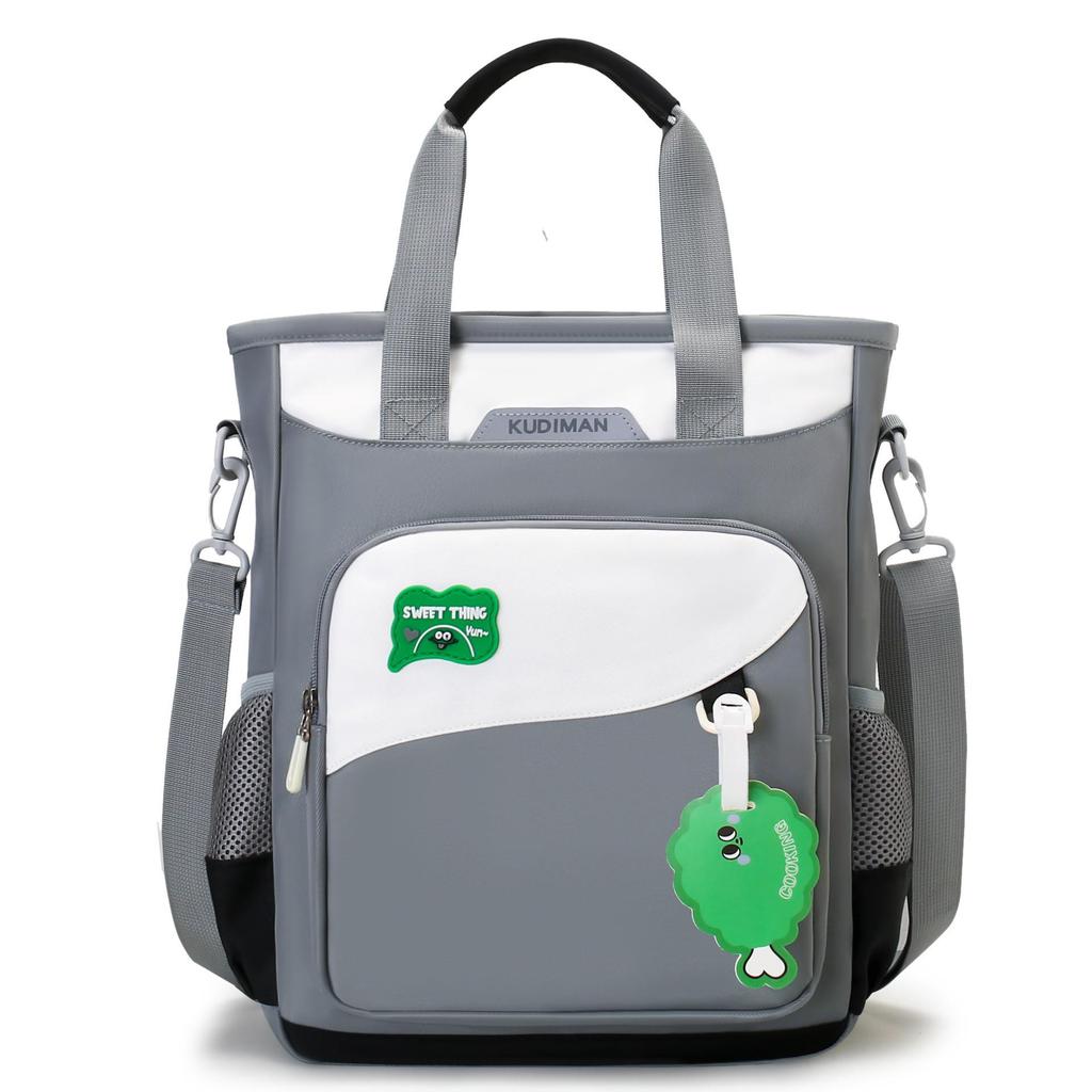 Cool Dyman Student Backpack - Versatile, Large-Capacity, Hand-Carry, Double/Single Shoulder, Crossbody Bag for Campus & Tutoring.