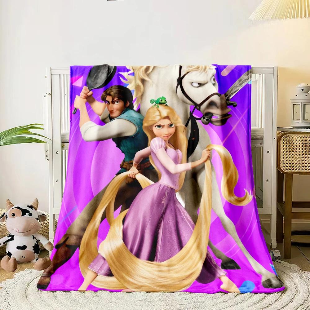 Shunika Chen Unisex Tangled Movie Rapunzel Hd Print Blanket.soft And Comfortable,Nap,Travel,Living Room,Bedroom,Chair,Sofa,Picnics,Blankets,Gifts.