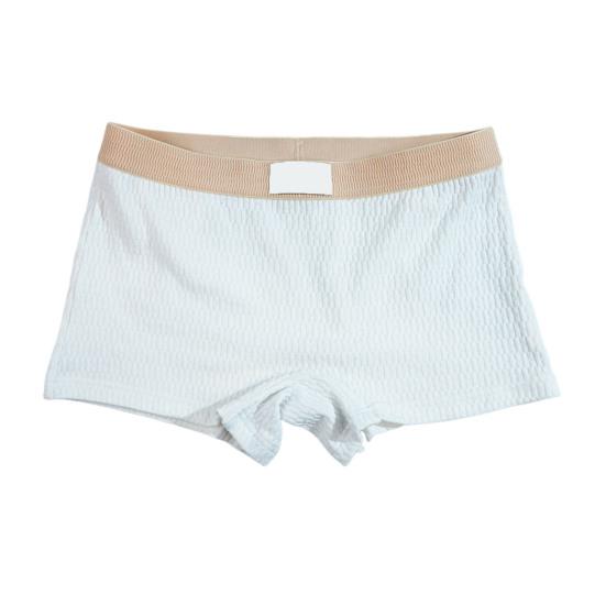 Women Underpants Slim Fit Solid Color Elastic Waistband Cotton Crotch Mid Waist Good Breathability Lady Boxers Female Daily Underwear