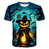 Halloween Pumpkin Graphic T Shirts Horror Ghost T Shirt For Men Clothes Casua