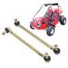 2Pcs 250mm Ball Joint Tie Rod 10mm Thread Steel Alloy for 125cc Quad Dirt Bike ATV Go Kart
