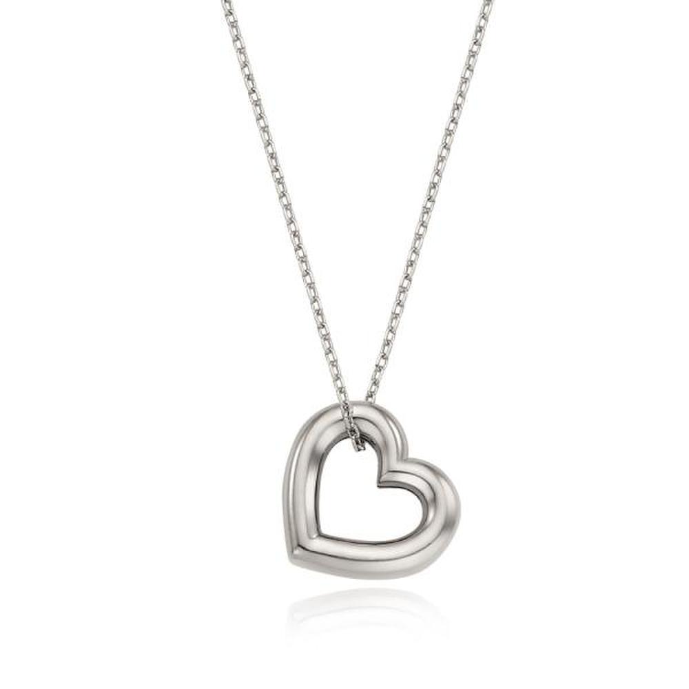 

[Ost] Basic Heart Silver Necklace Otn222918Nww