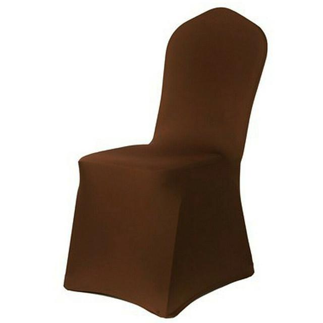 Solid Color Chair Cover Spandex Slip Cover Stretch Wedding Banquet Party Reataurant Banquet Hotel Dining Chair Covers