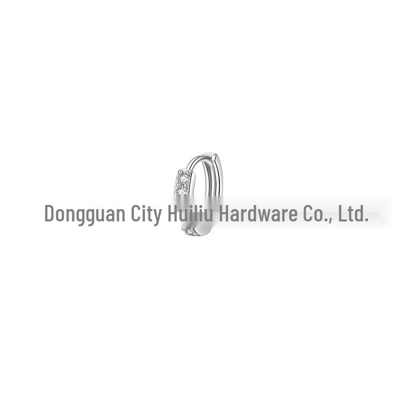 Diamond Circle Coil Earrings in Gold & Silver for Women