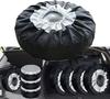 Tire Cover - BEIJIYI - 65 Cm (13–19") - Lot 4 - 210D Oxford Fabric - Black/Silver