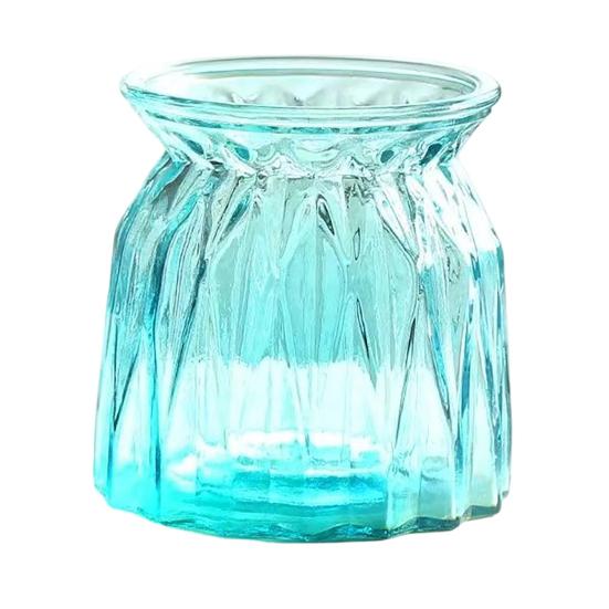 Glass Bud Vase Small Clear Flower Vase for Centerpiece Vintage Decorative Vase for Wedding Party Baby Shower Dining Table Decor
