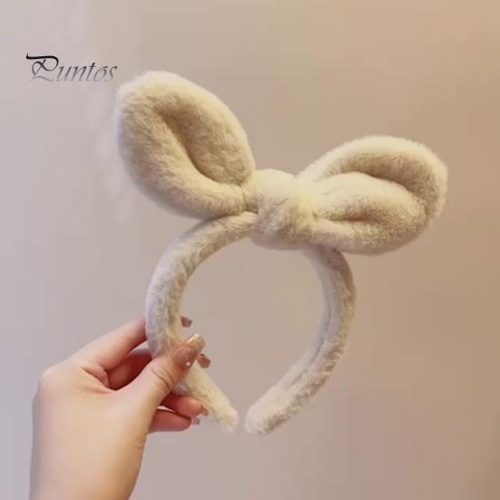Headband Hair Hoop Non-slip Ultra Soft Cosplay Headdress Plush Bear Ears Accessories Face Washing