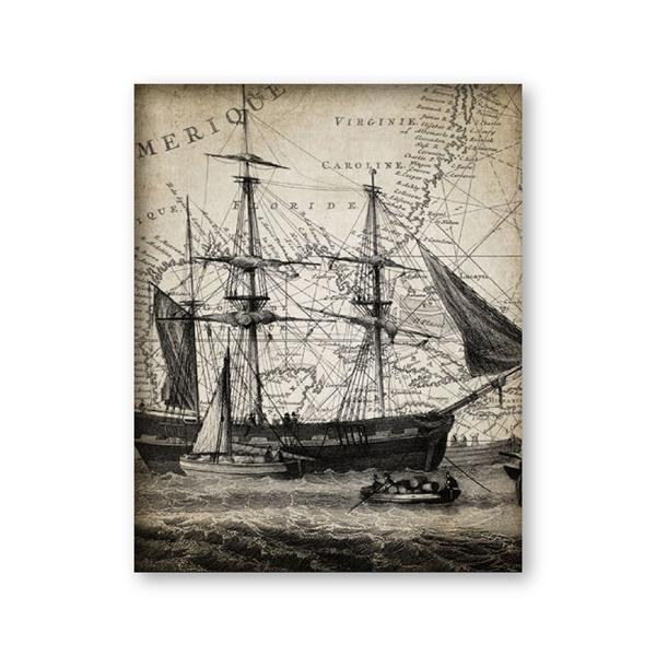 

Винтажная картина на холсте, лодка, ретро-художественные постеры и принты, украшения для дома, комнаты, картины для гостиной, без рамки 21*30cm