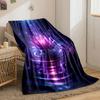 Glowing Lotus Blossom Tranquility Print Blanket Soft and Cozy Perfect for the Living Room Bed Sofa or a Nap,gift