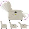 Massage Chair Cream Faux Leather