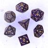 7-Piece Star Acrylic Dice Set with Plastic Bag Packaging Polygonal Dice for Tabletop Games Entertainment
