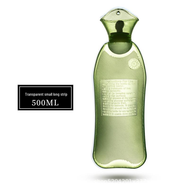 500ml PVC Hot Water Bottle for Lumbar & Cervical Relief - Long Strip Design