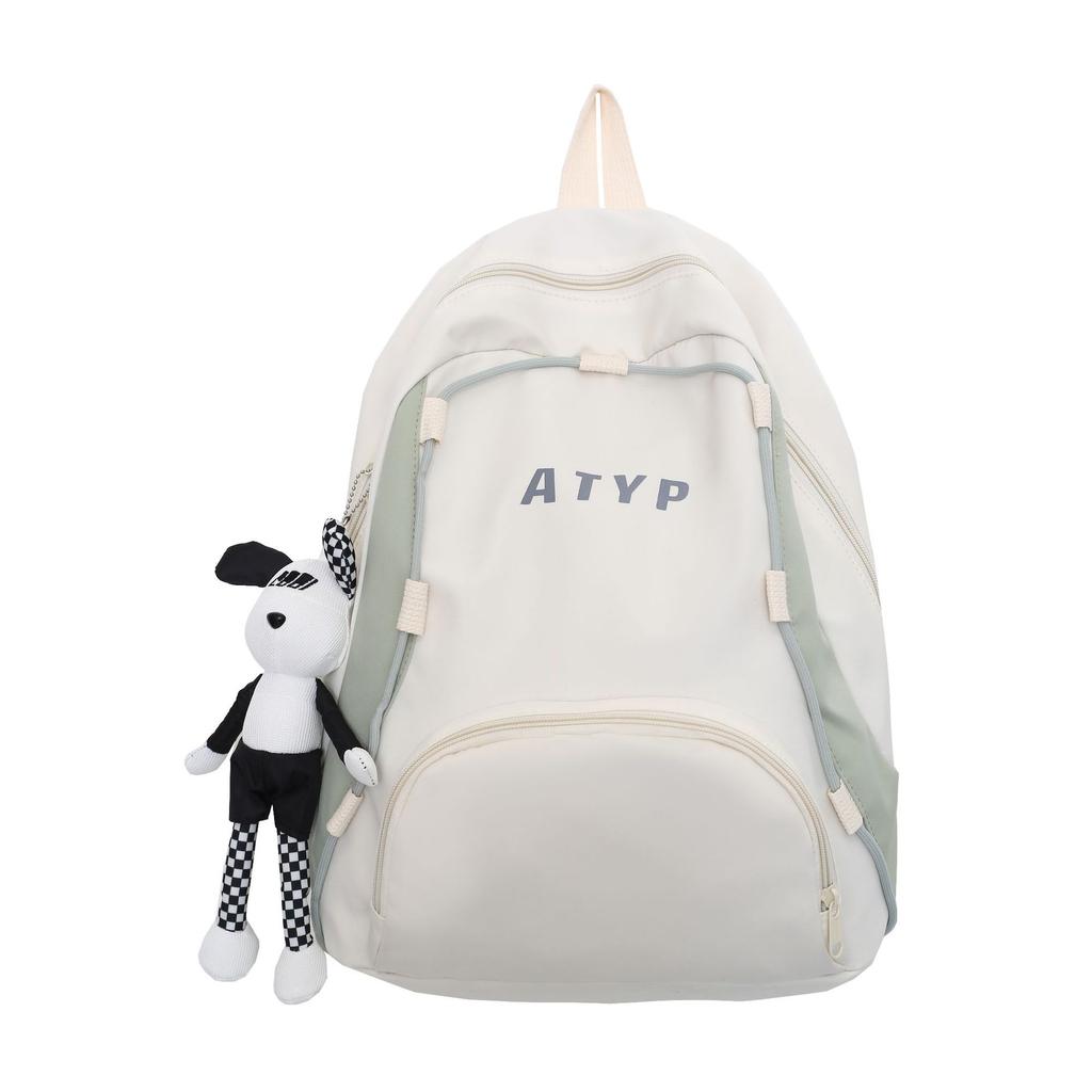 School bag ins juvenile feeling high value junior high school students, casual simple outdoor backpack fashionable commuter backpack