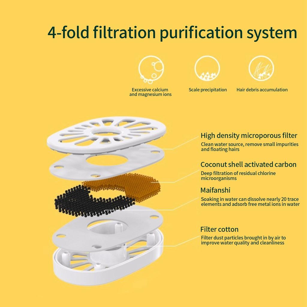 Pet Drinking Machine, Bee Shape, Filter Clean, No Water Leakage, Silent Intelligent Automatic Water Feeder