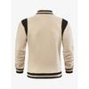 Giacca Casual da Uomo, Giacca Sportiva, Cardigan di Velluto, Top Spliced con Collo Rialzato, Giacca da Baseball