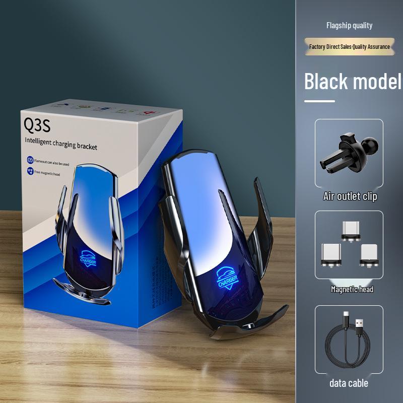 

Беспроводное автомобильное зарядное устройство Magic Clip Q3S и автоматический держатель для телефона