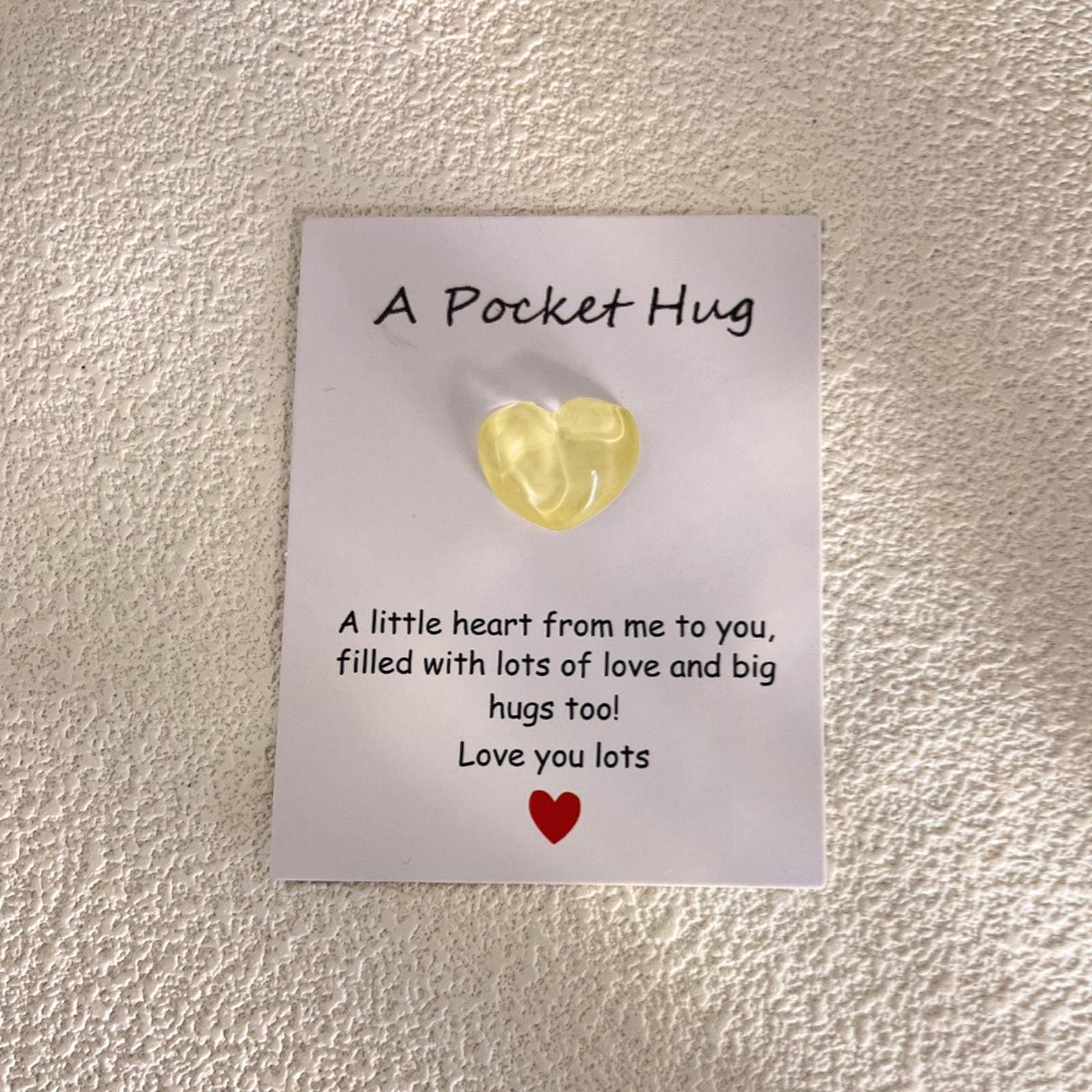 

Карманная открытка с объятиями в виде ледяной трещины и водной ряби в форме сердца, пластиковый подарок 1 шт. One Size