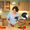 2Pcs Lazy Phone Stand Mount Bed Headrest Mount 360° Rotatable Long Arm Clamp Fit For 3.5-6.7 Inch Mobile Phones